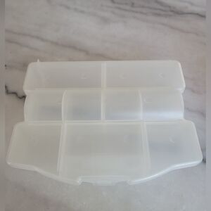 Vintage Rubbermaid Organizer Storage Container Box Hinged Lid Dividers 9 Used